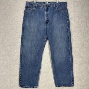 Signature by Levi Strauss Jeans Mens 42x30 (Actual 41x27.5) Blue Relaxed Fit